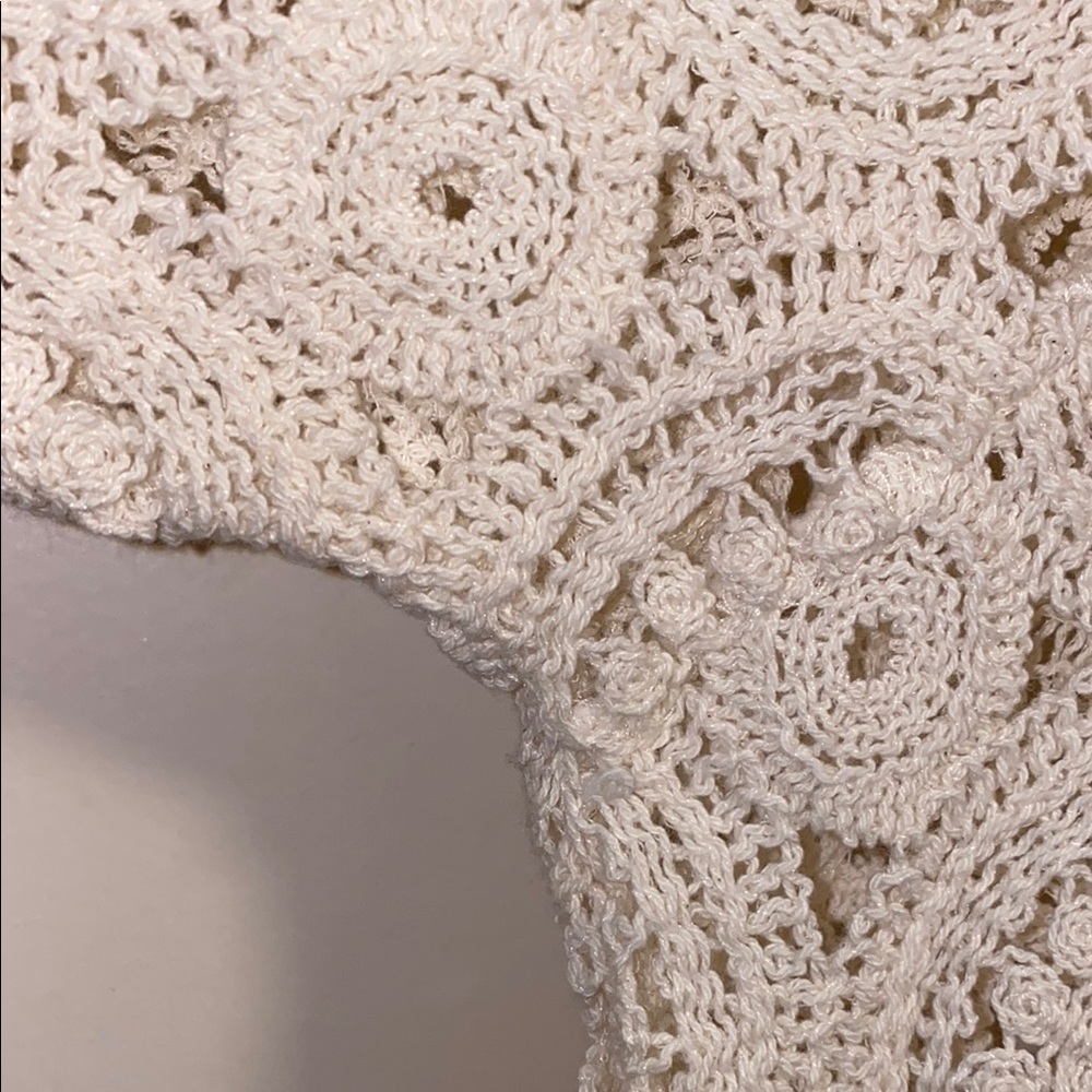 Zara Small White Lace Blouse - Picture 6 of 9
